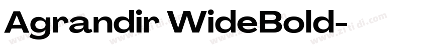 Agrandir WideBold字体转换